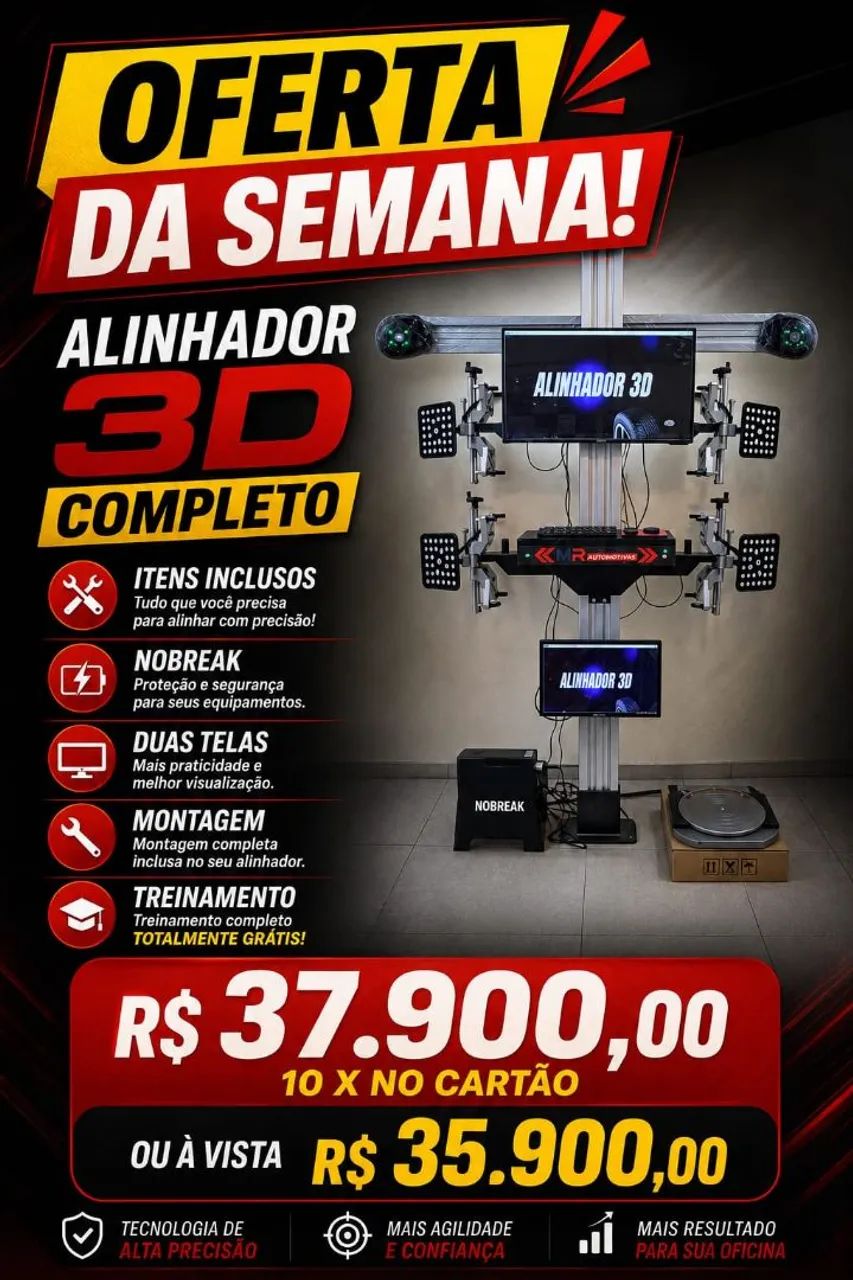 Alinhamento 3D completo.