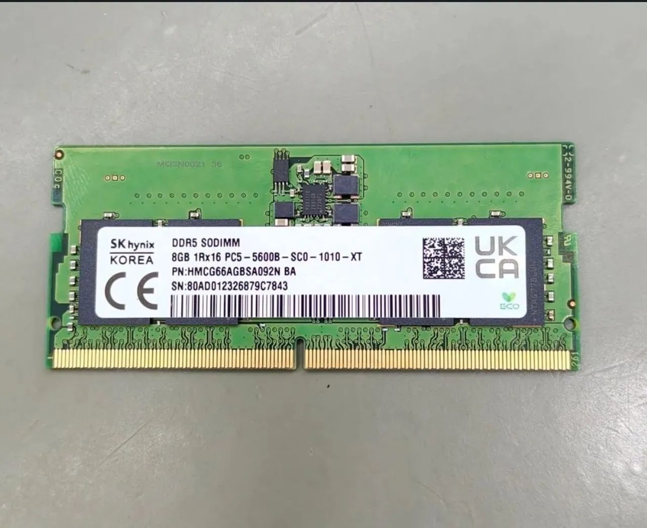 Memória ddr5 8gb notebook