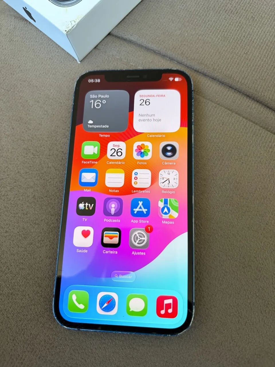 iPhone 12 Azul 64 GB | Funcionando 100% | com avarias