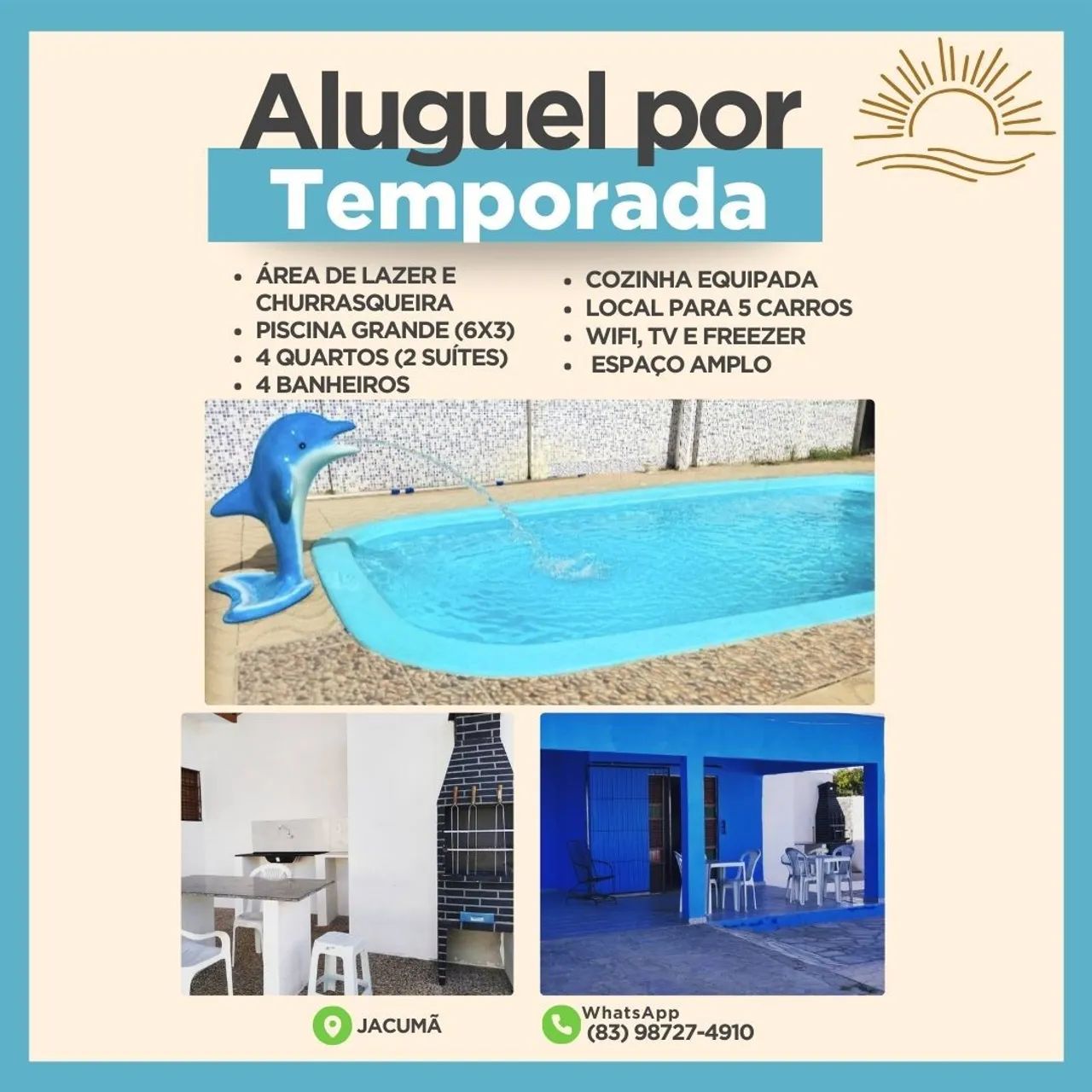 Casa de praia em Jacumã 