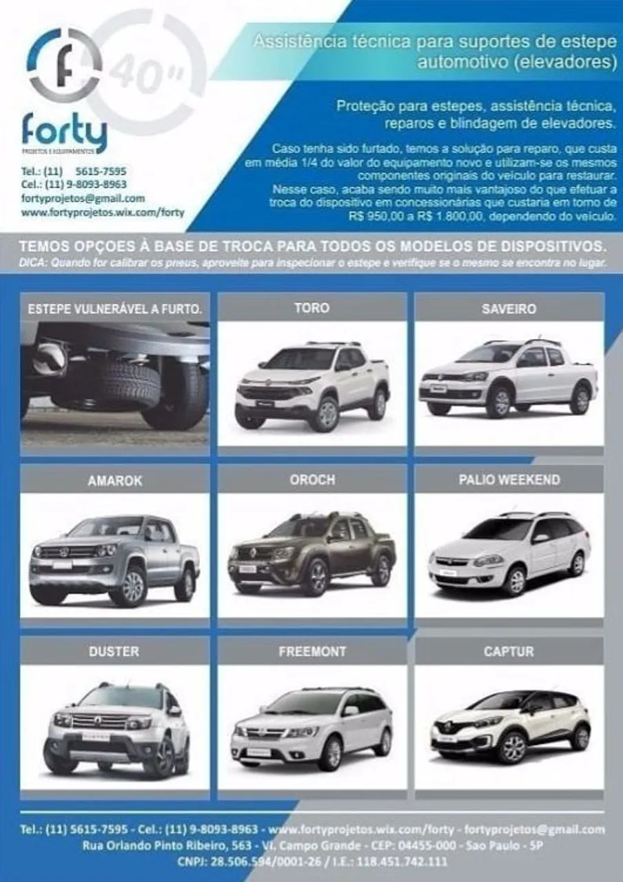Suporte / Catraca Estepe Renault Oroch - Foto 4