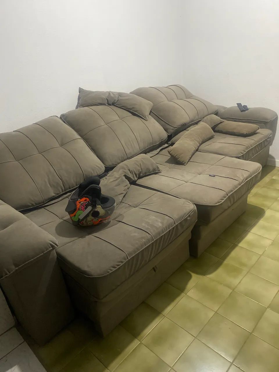 Sofá retrátil reclinável 3 metros - Foto 4