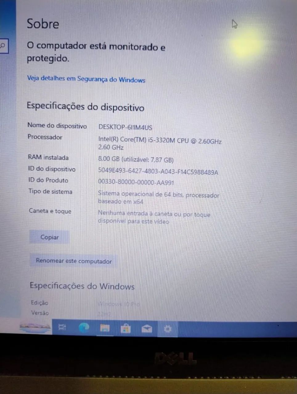 Notebook Dell i5 8gb memória ram e SSD 240gb - Foto 4