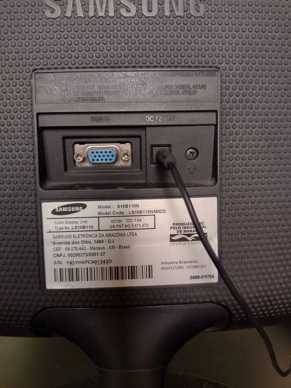 Monitor Samsung 16" + Techado e Mouse  - Foto 2
