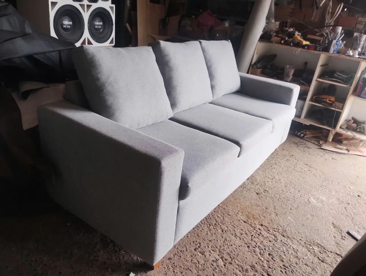 Sofá 3 lugar com almofada solta  - Foto 3