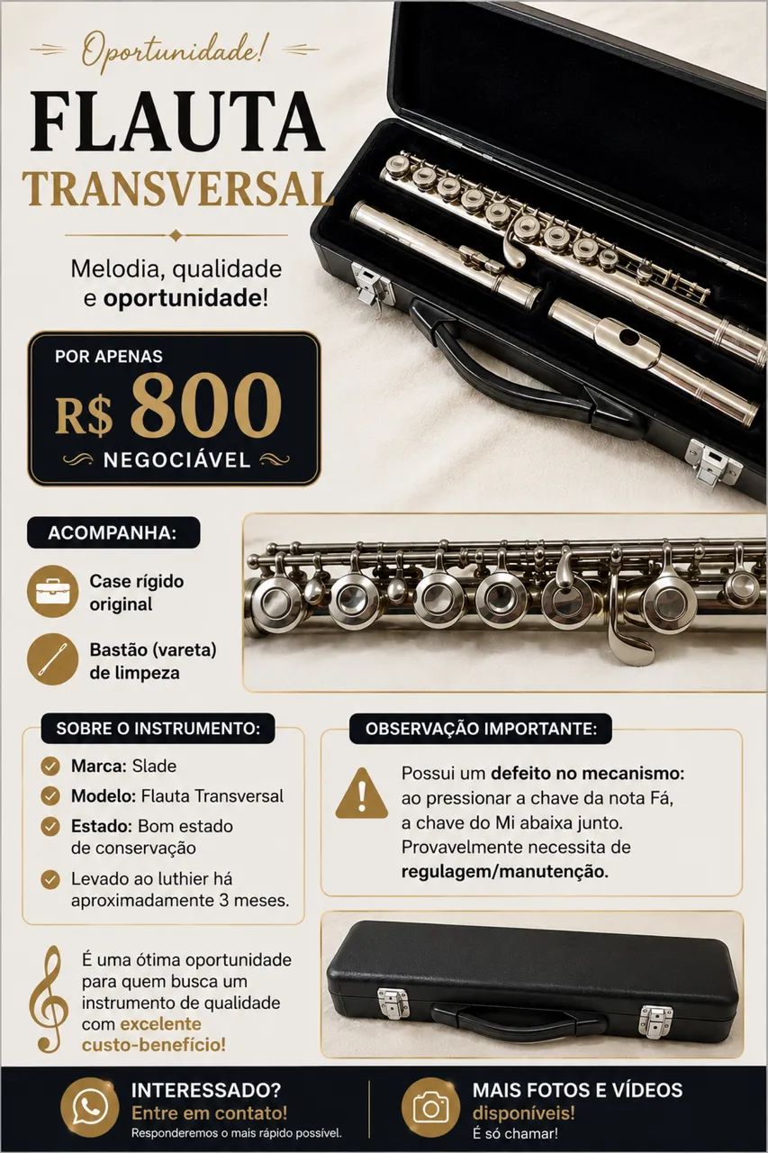 Flauta Transversal Slade