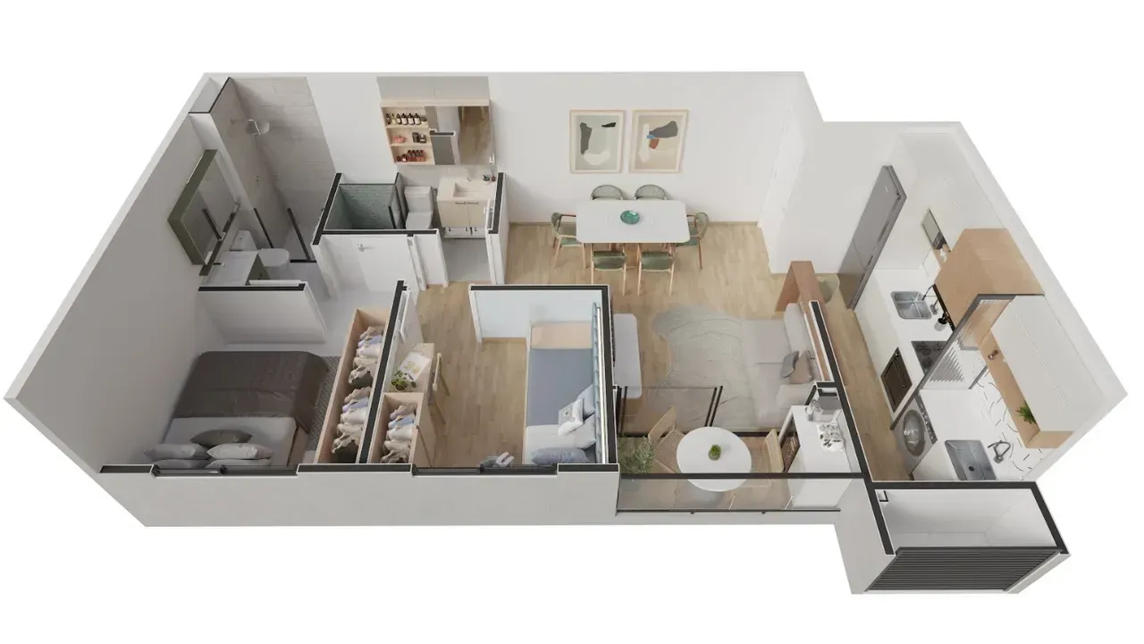 PLANTA 43m²