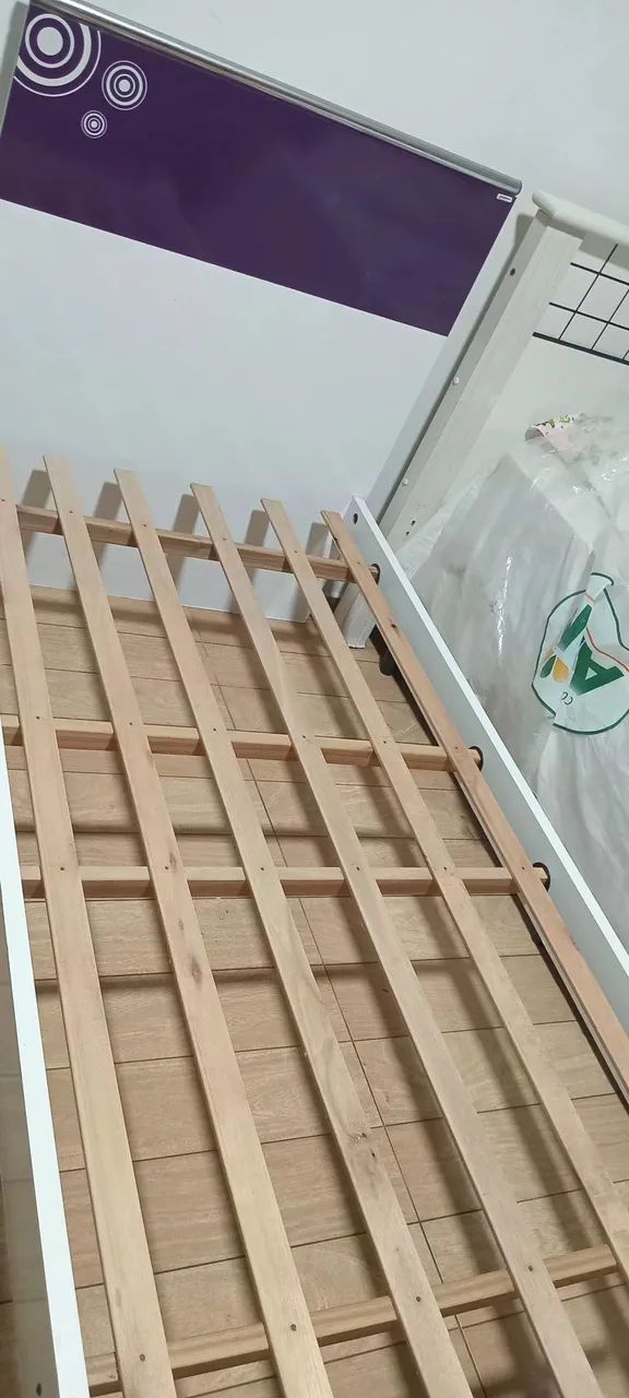 Cama solteiro com banquete nova com colchao - Foto 4