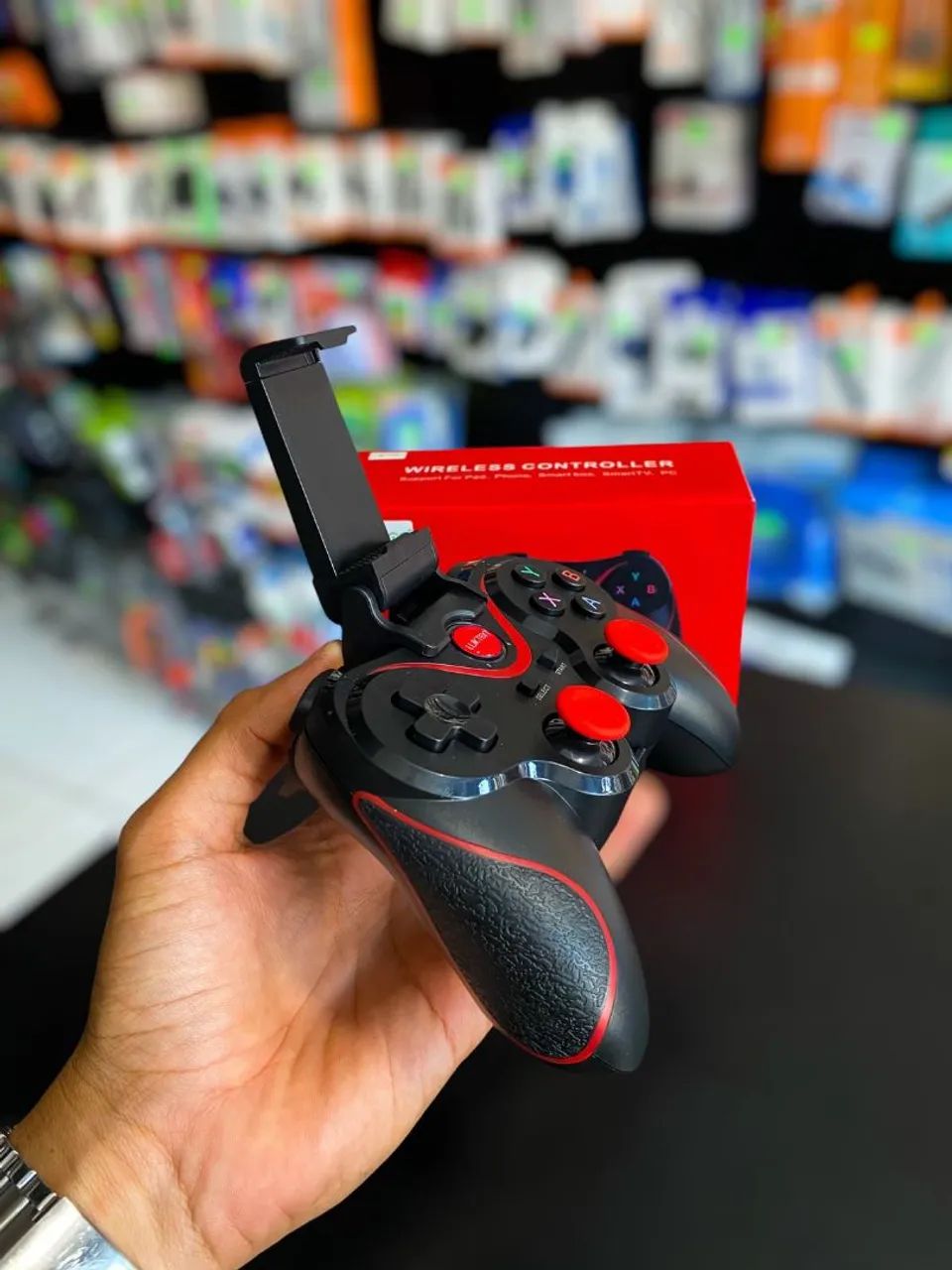 CONTROLE GAMER JOYSTICK BLUETOOTH PARA CELULAR - Foto 3