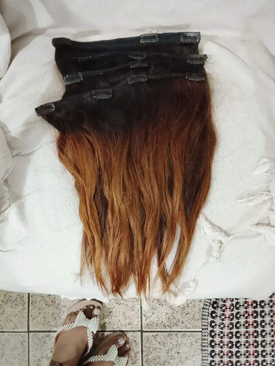 Cabelo humano,tic tac com 52 cm 200gramas