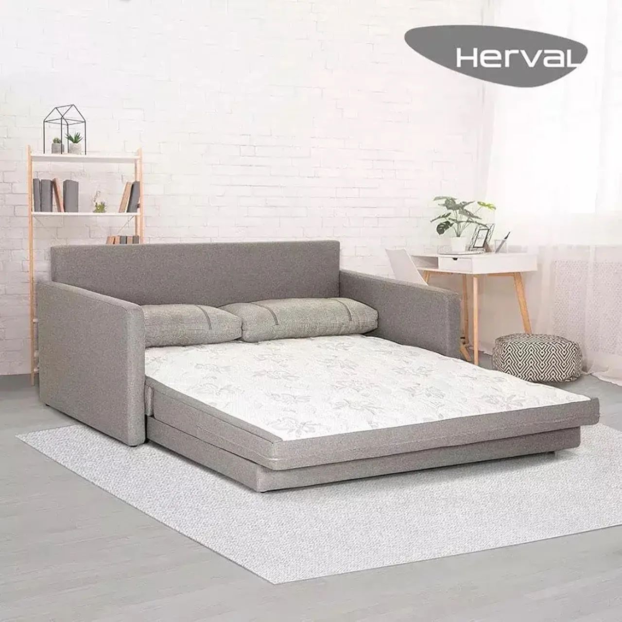 Sofá Cama Herval Versátil 