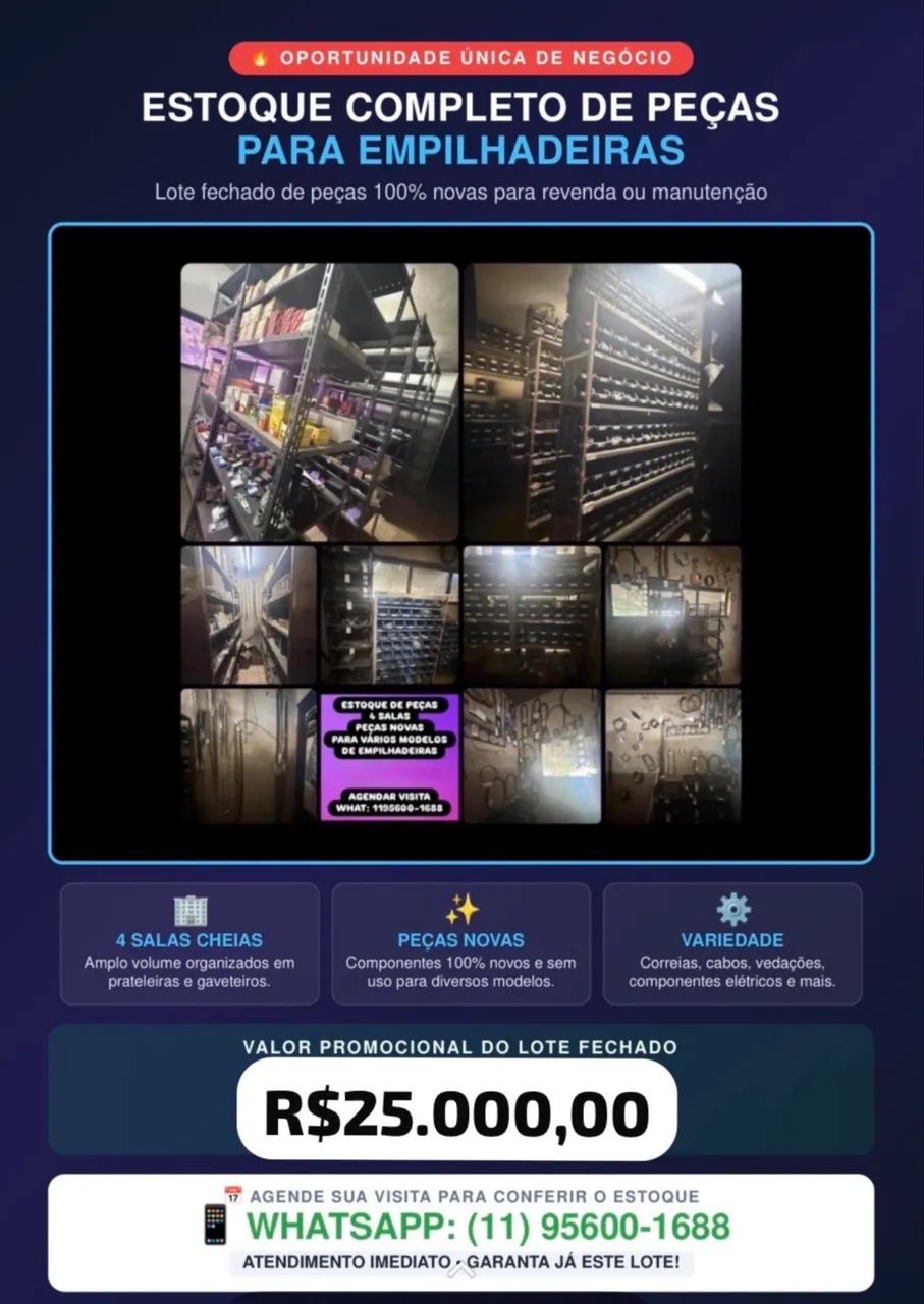 Peças novas de empilhadeiras lote  - Foto 3