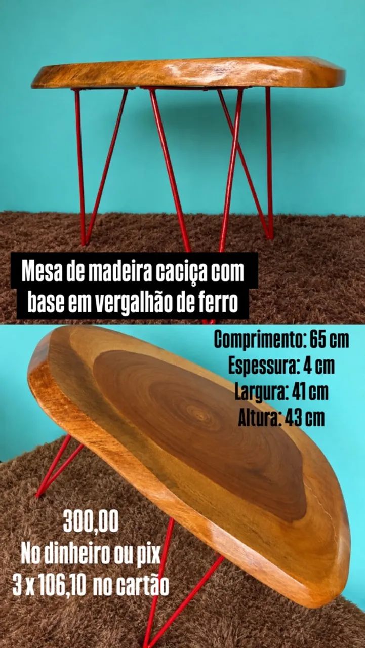 Mesa de madeira maciça  - Foto 2