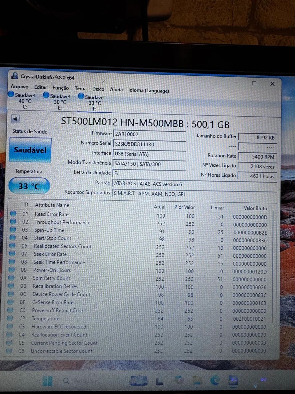 Hd de notebook Samsung 500gb - Foto 3