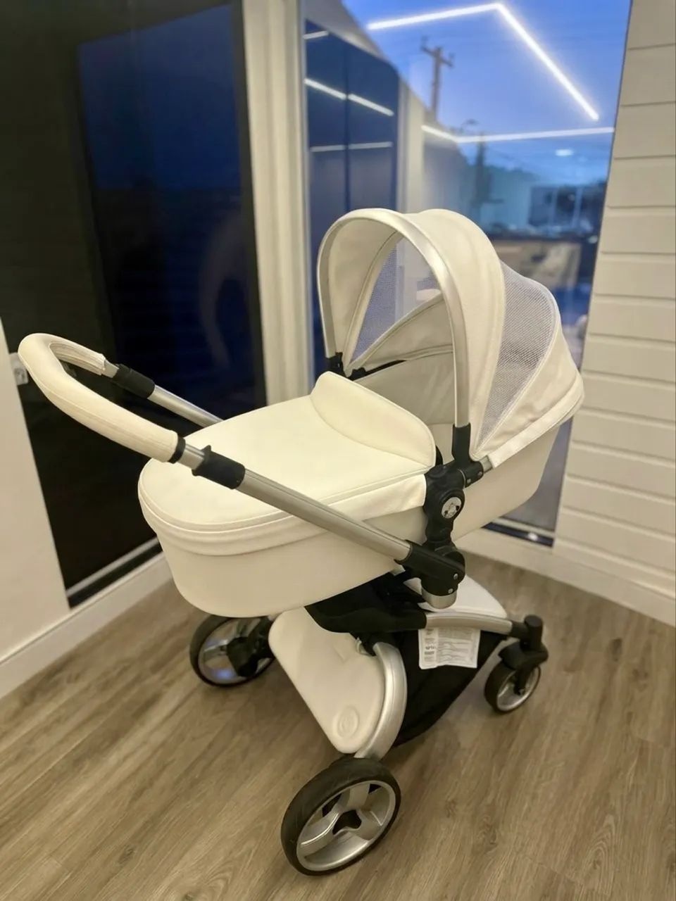 Carrinho de Bebê Litet Candy Moisés BB669 Branco + Bebê Conforto - Foto 2