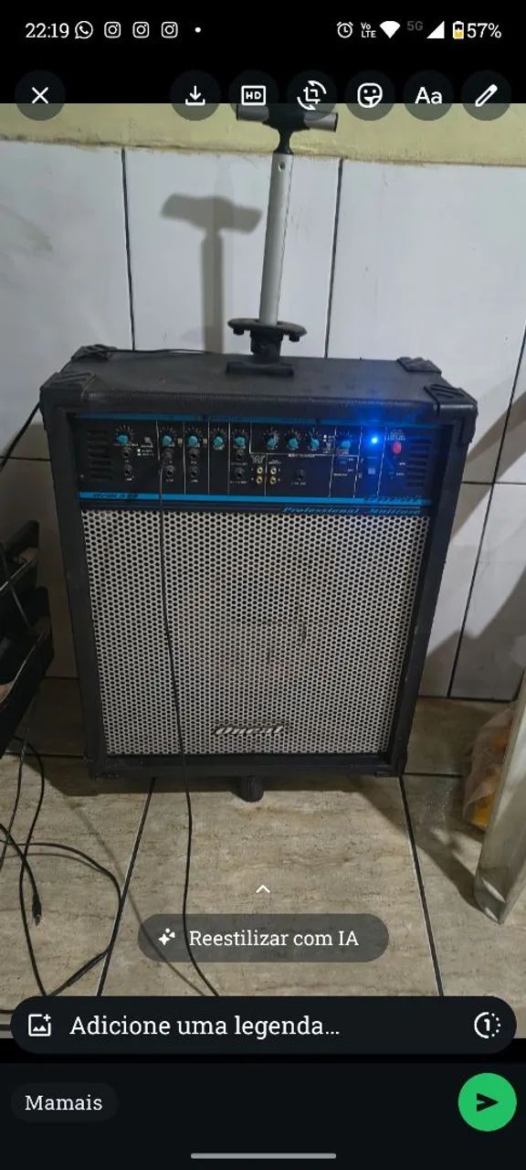 Caixa one amplificada 