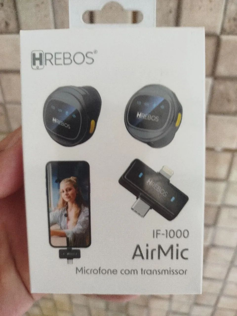 Microfone com transmissor 