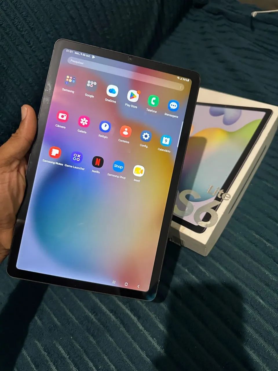 Tablet Samsung tab S6 lite aceito cartão!