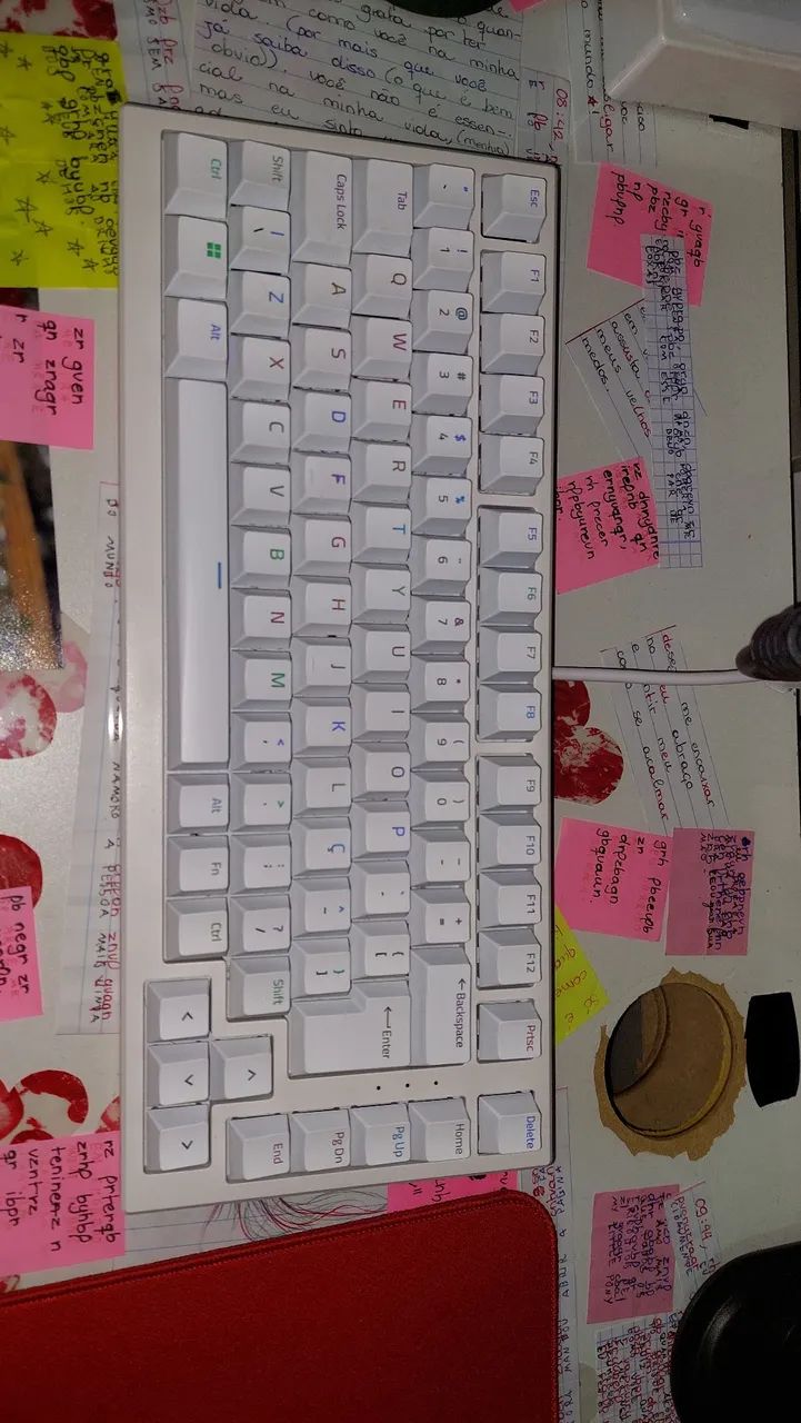 Teclado mecânico AKKO MG75, padrão ABNT, com caixa - Foto 2