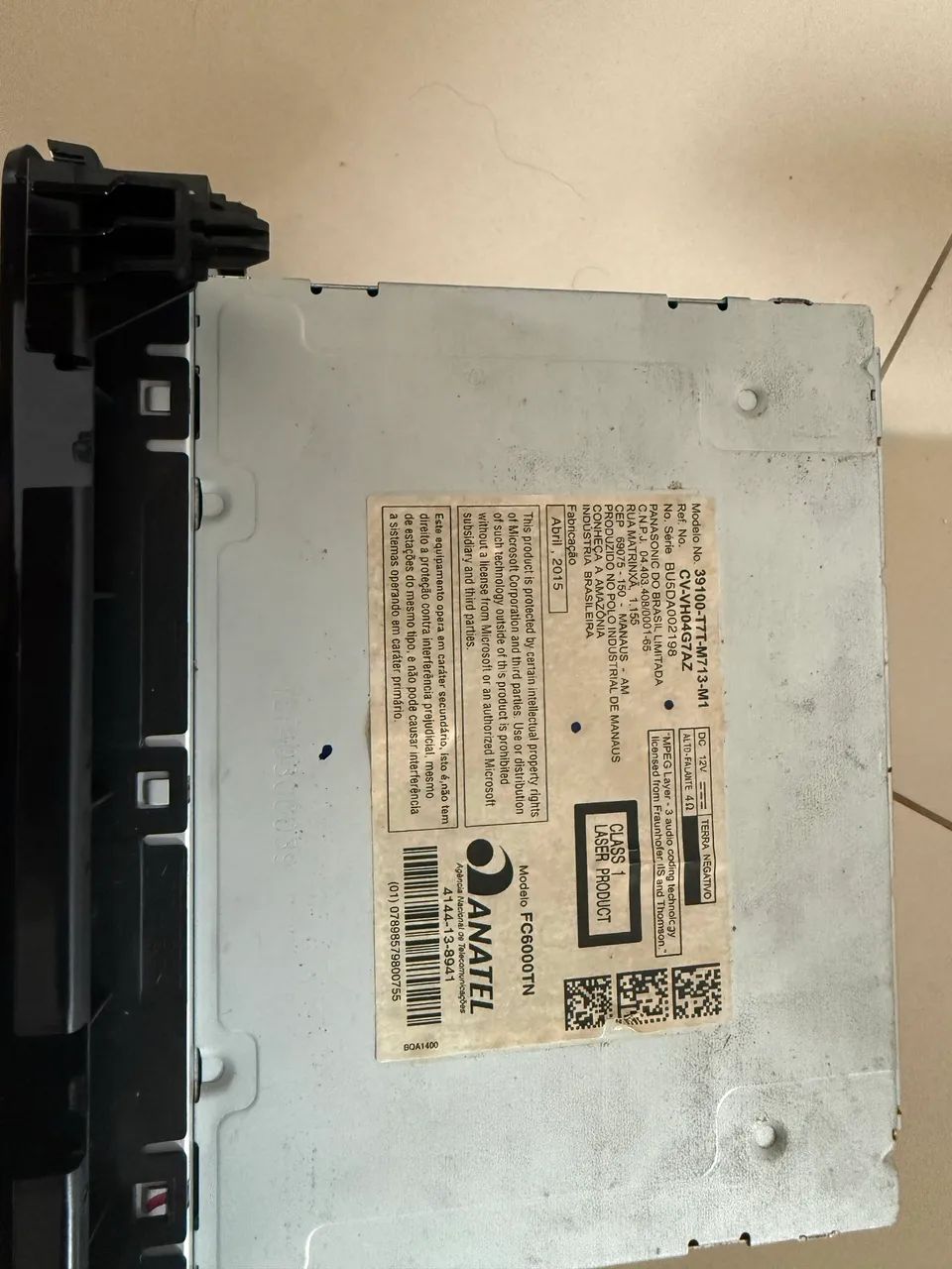 Vendo multimídia original Honda Hrv  - Foto 4