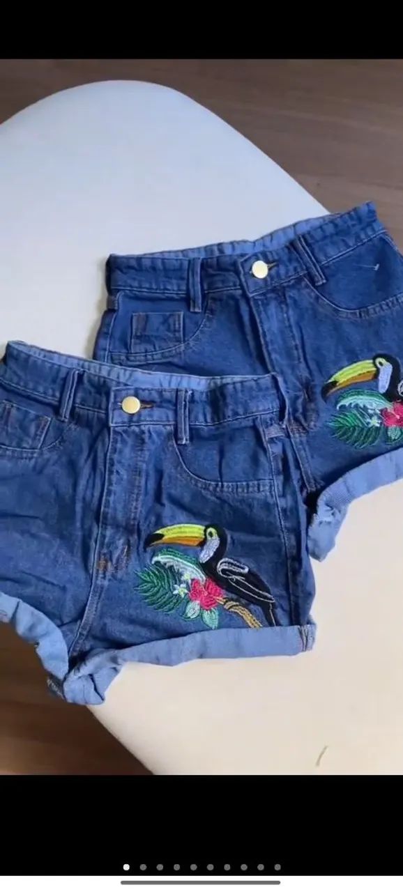 Short jeans feminino 