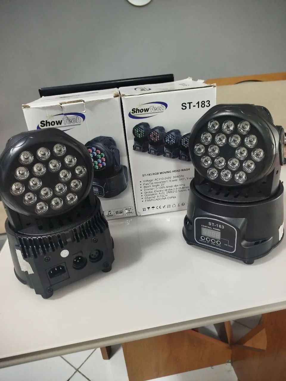 PAR DE MINI MOVING RBG 18LEDS - Foto 5