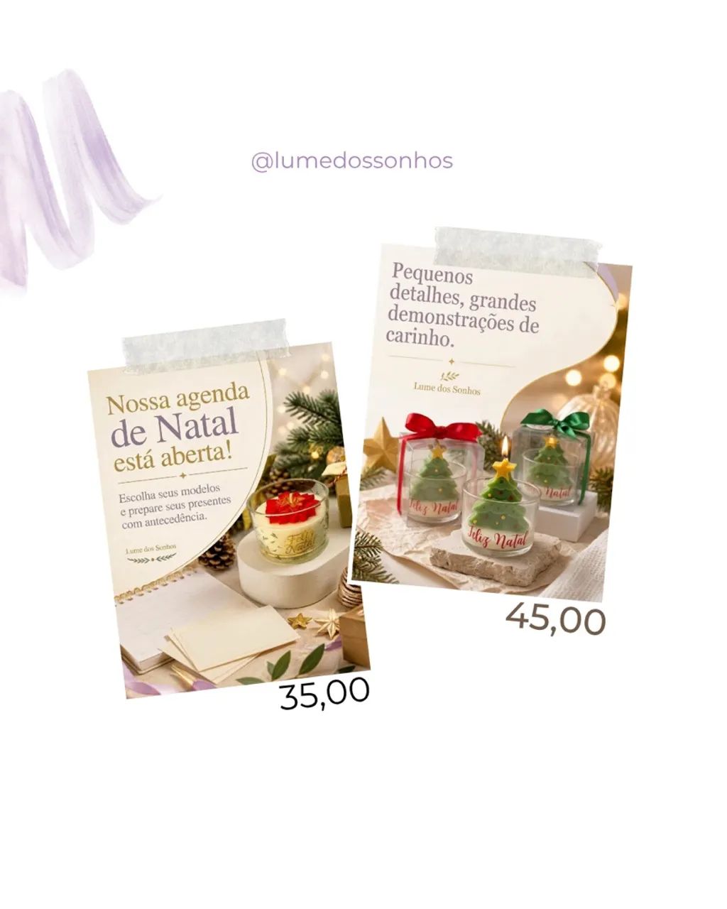 Catálogo de Natal-Velas Natalinas
