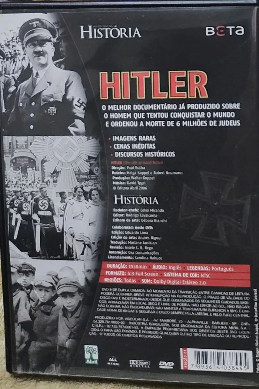 Dvd história de Hitler - documentário - Foto 2