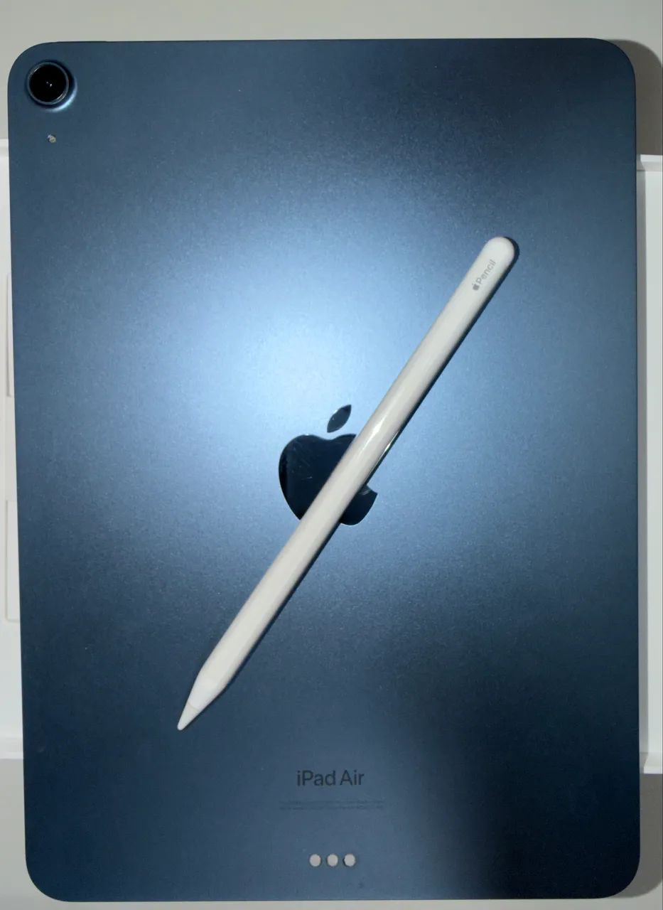 iPad Air 5ª Geração (M1) + Apple Pencil 2ª Geração + Capa Teclado