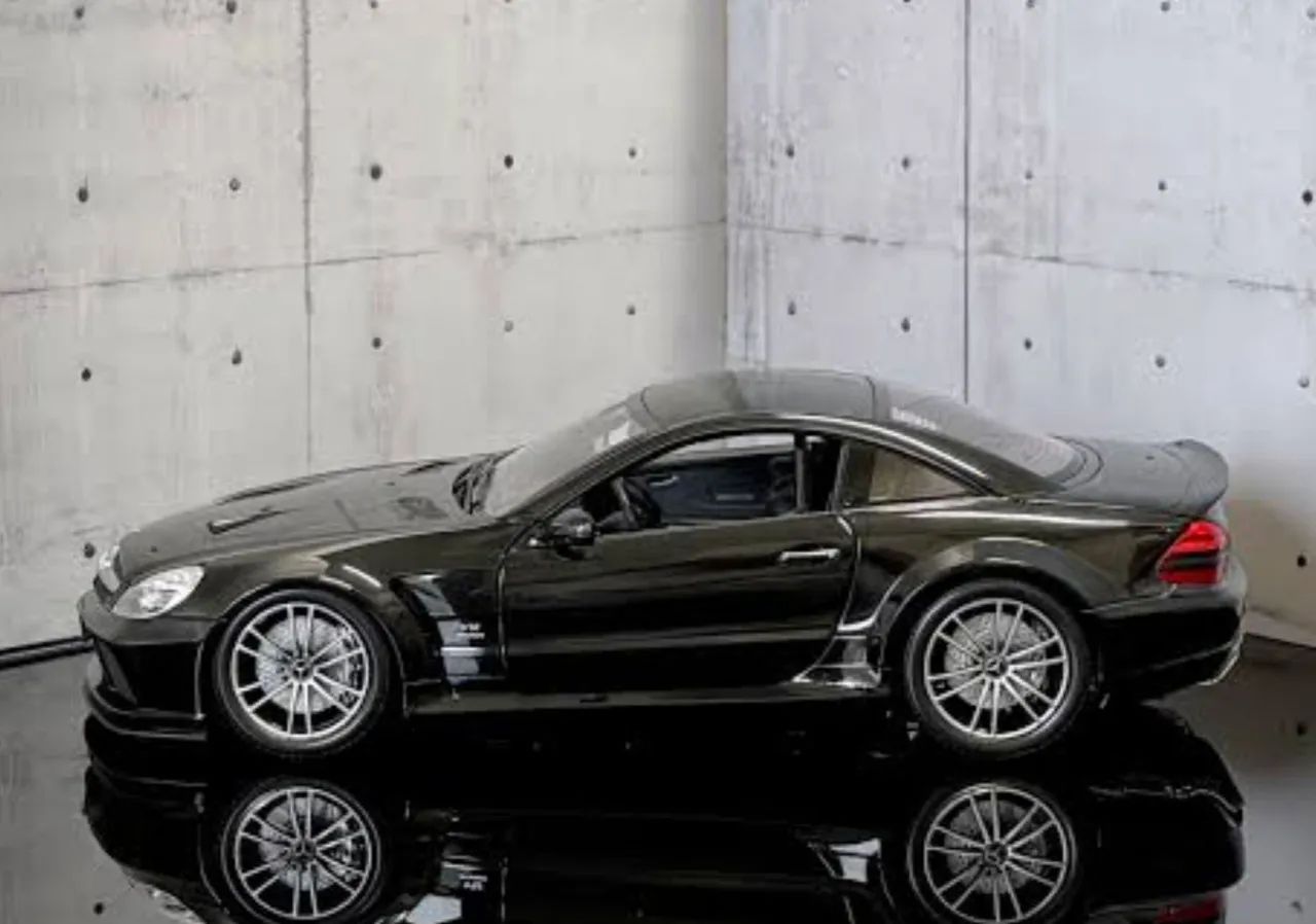 Miniatura 1:18 minichamps raríssima mercedes sl65 black séries v12