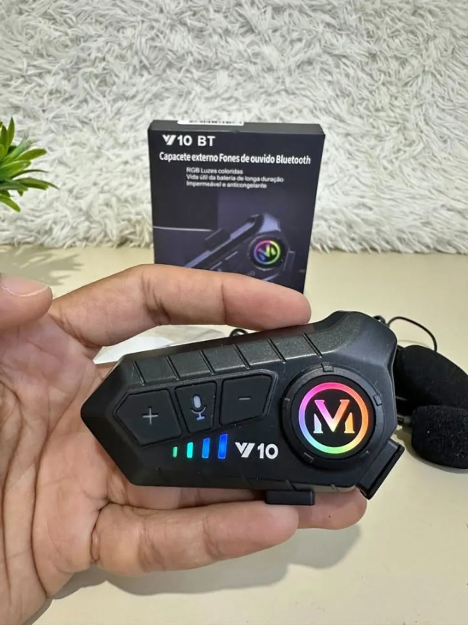  FONE INTERCOMUNICADOR Y10 PARA CAPACETE | BLUETOOTH | - Foto 3