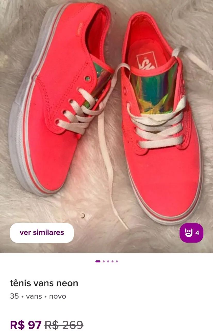 Tênis Vans neon - Foto 5