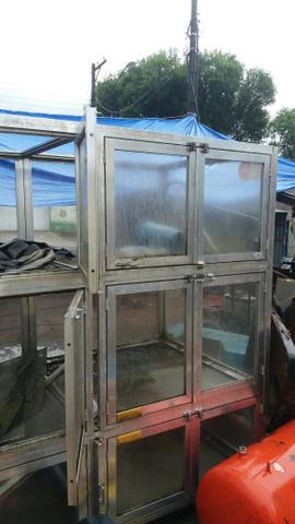 Vitrine deposição com 6 compartimentos 2x1x1.8