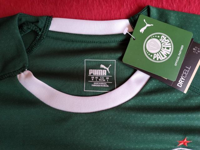Camisa Puma Palmeiras Verde e Branca Modelo 2019 - Foto 5