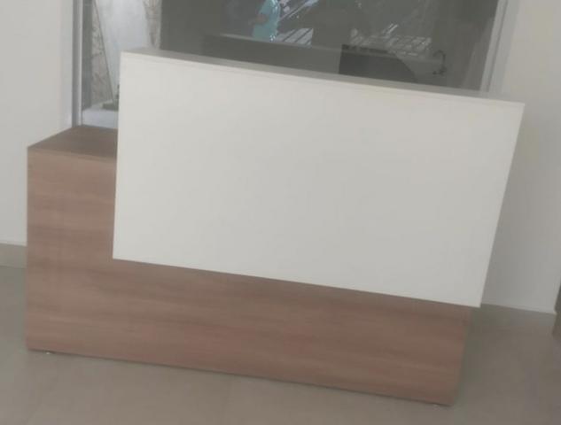 Balcão Amadeirado com Branco - Recepção Loja Escritorio Consultório Salão - Foto 5