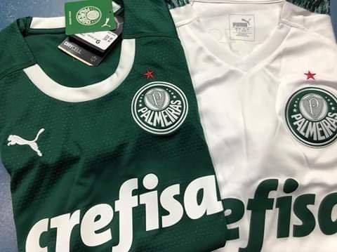 Camisa Puma Palmeiras Verde e Branca Modelo 2019