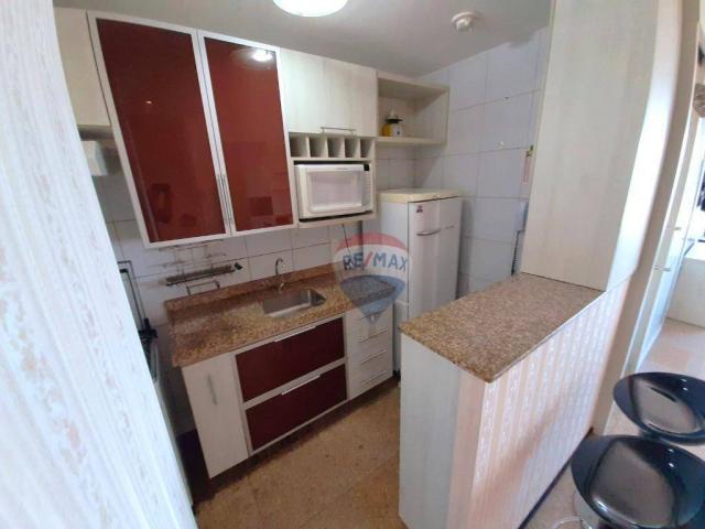 Apartamento mobiliado em Ponta Negra, andar alto e linda vista - Foto 18