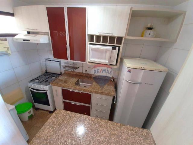 Apartamento mobiliado em Ponta Negra, andar alto e linda vista - Foto 17