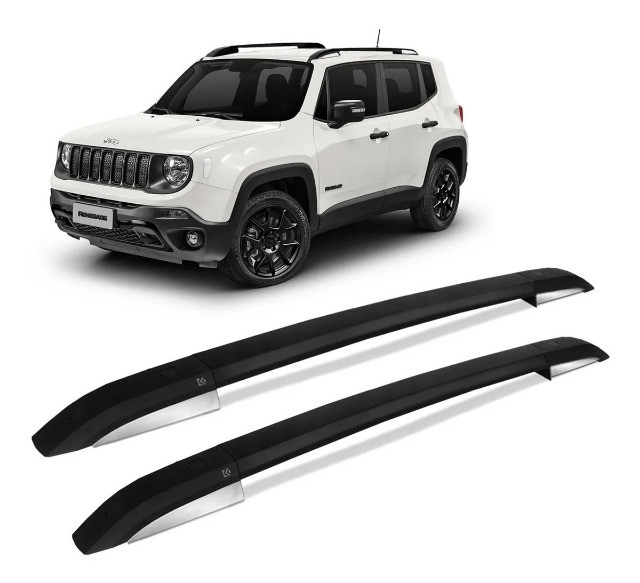 Rack Teto Longarina Jeep Renegade 2015 à 2020 - Preto - Modelo Original