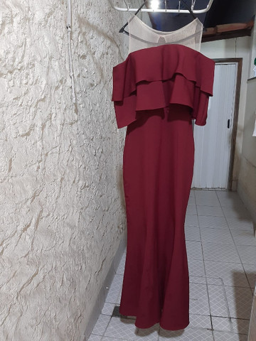olx vestido de madrinha marsala