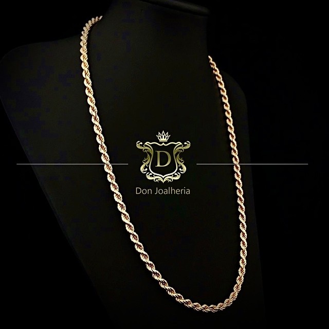 Corrente  em ouro  18k 50 gramas - Foto 3