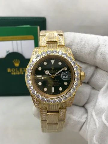 Relogio Rolex Cravejado - Foto 2