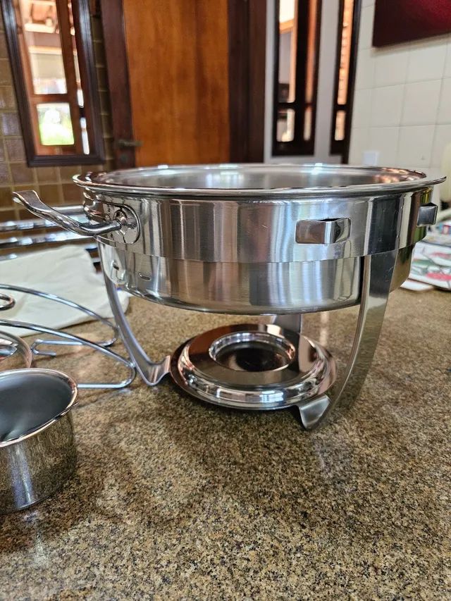 Réchaud Tramontina 3L, completos tampa de vidro e fogareiro. - Foto 3