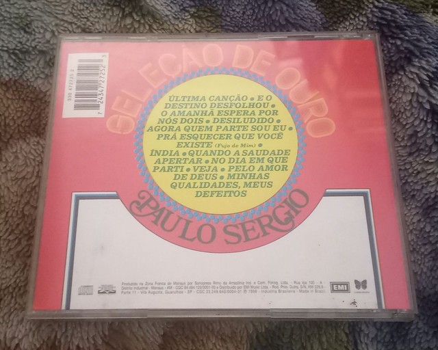 Cd Paulo Sergio  seleção de ouro( ótimo estado) - Foto 2