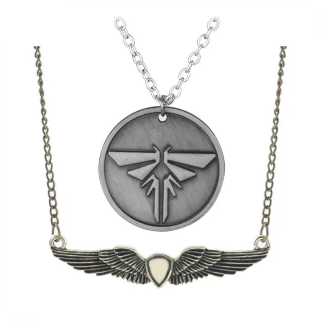 Kit 2 Colar The Last Of Us - Ellie, Joel - Apocalipse Zumbi, Vagalume, Pingente, Cosplay