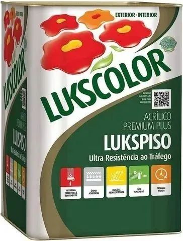 Oferta Exclusiva  Tinta Piso 18lts Lukscolor R$ 199,90un.