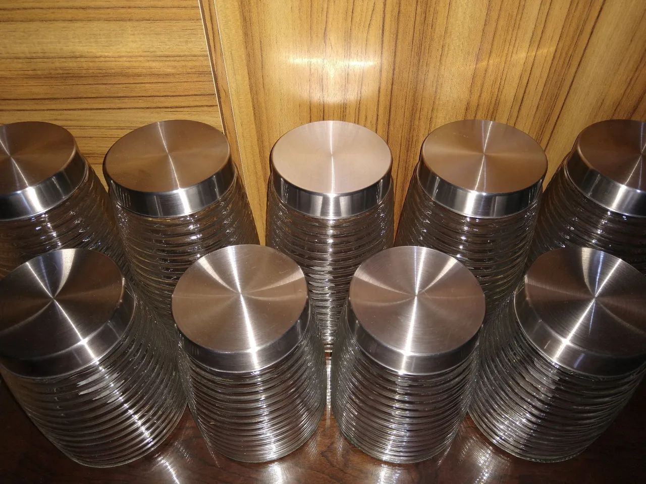 Potes Vidro Tampa Aço Inox/Novo!!! R$ 25,00(1,3L)/35,00(1,7L)<br>(1,7L)(1700ml)R$ 45,00 - Foto 6