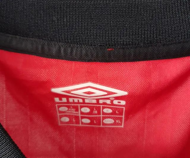 CAMISA SELECAO EMIRADOS ARABES UNIDOS UEA UMBRO 2004 VERMELHA TAM. L NOVA FRETE GRATIS - Foto 4