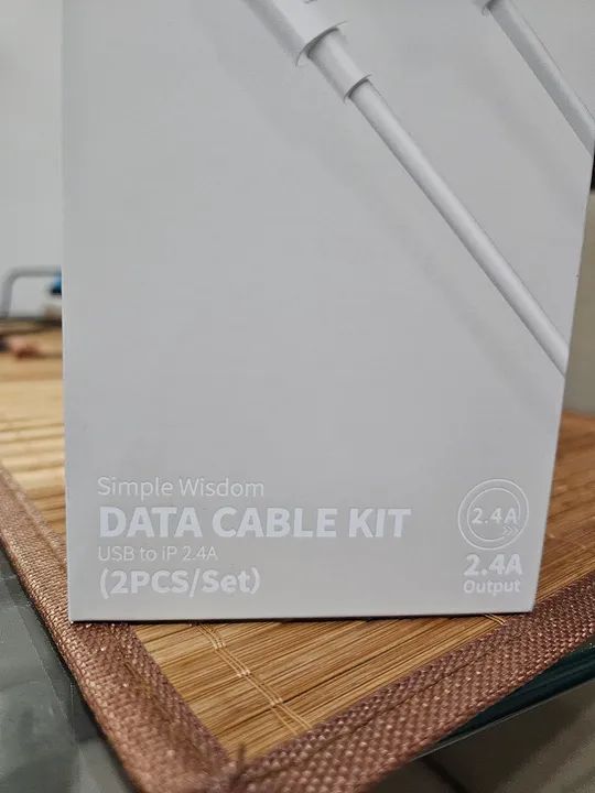 Kit de Cabo de Dados Baseus para iPhone (2 Peças) - Novo - Foto 3
