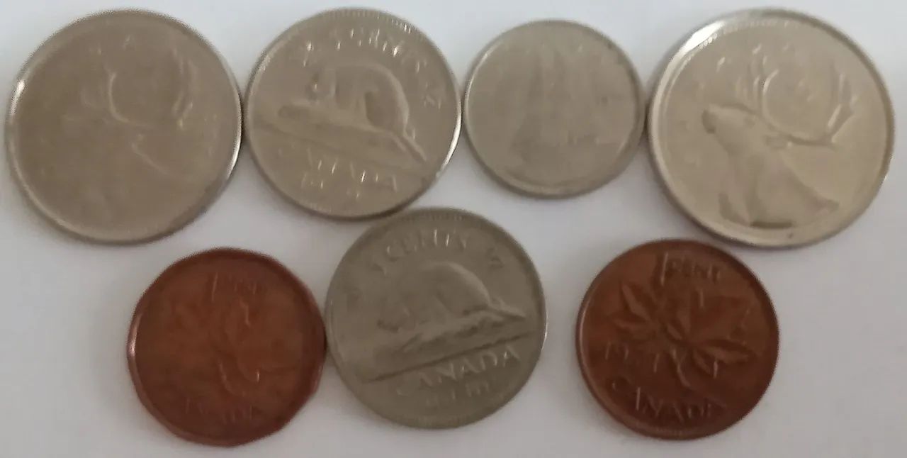 7 moedas do Canadá - Rainha Elizabeth II  - Foto 2
